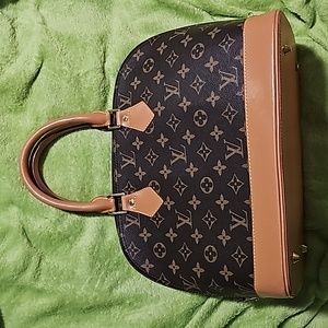 Alma Hand Bag Brown and Tan